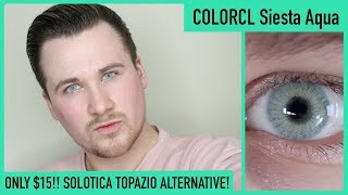 Siesta Concept Aqua Contact Lens Review  15 Solotica Topazio Dupes [upl. by Lemahs350]