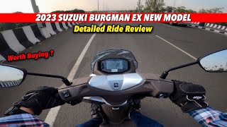 2023 Suzuki Burgman EX Detailed Ride Review  Best 125cc Scooter in India [upl. by Ioves267]