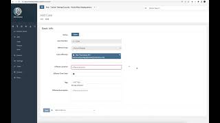 SAFE Evidence Management Software How to Add a Case [upl. by Abdella]