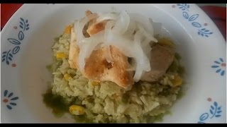 ARROZ CON POLLO PERUANO  RECETA [upl. by Haugen706]