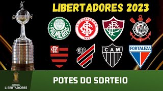 Potes do sorteio da Libertadores 2023 [upl. by Serilda938]