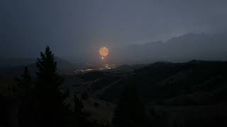 July 4th  Stanley Idaho  Fireworks Time Lapse [upl. by Aitnom757]