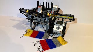 LEGO Technic Loom with Mindstorms EV3 [upl. by Aicinet]