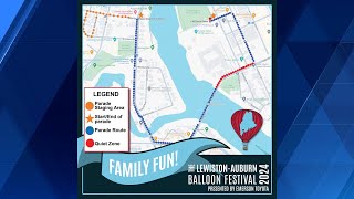 LewistonAuburn Balloon Festival parade has new route Heres a look [upl. by Estus]