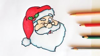 COME DISEGNARE BABBO NATALE [upl. by Hoisch412]