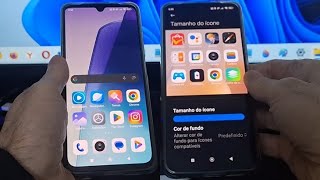 Como diminuir os ícones do redmi 14C  Como diminuir o tamanho do ícone no redmi 14C [upl. by Driskill]