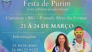 Retiro de Kabbalah a Festa de Purim 21 à 24 de março 2024 [upl. by Letta625]