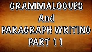 Grammalogues and Paragraph Writing  PART 11 [upl. by Manara]