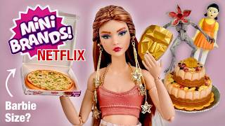 ZURU 5 Surprise Mini Brands NETFLIX Are They Barbie Doll Sized 13 Capsule Unboxing [upl. by Garap]