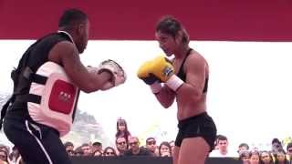 UFC 190 Bethe Correia Open Workout Highlights [upl. by Urial]