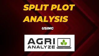 Split Plot Analysis using Agri Analyze [upl. by Enyamrahc]