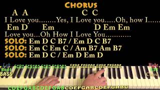 Nights In White Satin The Moody Blues Piano Cover Lesson in Em with ChordsLyrics [upl. by Bobina]