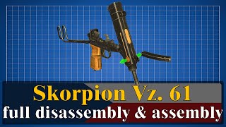 Skorpion Vz 61 full disassembly amp assembly [upl. by Anse]