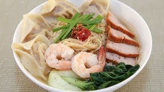 Won Ton Noodle Soup Mi Hoanh Thanh [upl. by Ria]