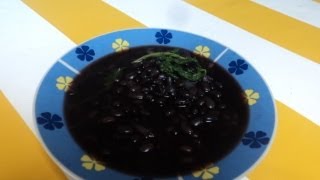 RECETA DE FRIJOLESFRIJOLES NEGROS EN LA OLLAlasdeliciasdelupita [upl. by Siul]