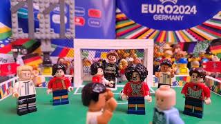 Lego EURO 2024 Germany 🇩🇪 Spain 🇪🇸 Cucurella handball [upl. by Adnamaa]