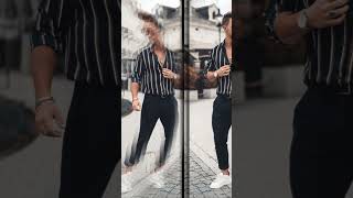 STRIPED SHIRT outfit ideas mens 🔥stripedshirt stripestyle mensfashion [upl. by Licna]