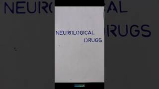 NEUROLOGICAL DRUGS DRUG FILE ASSIGNMENT neurologicaldisorders drugs nursing [upl. by Ronna290]