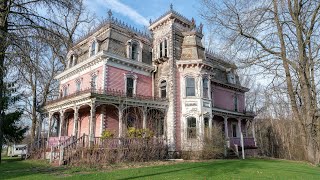 Abandoned 1860s Pink Victorian Mansion  Found Room for Underground Railroad [upl. by Ho]