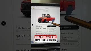 Amazing Toyota Tundra Lease Deal‼️ [upl. by Pangaro54]