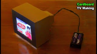 How to make LED TV at home Using Cardboard  Cardboard TV  TV Making [upl. by Ekim29]