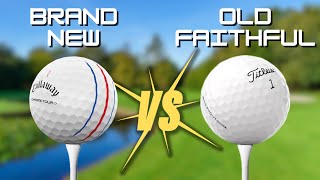 Golf Ball Showdown CALLAWAY CHROME TOUR vs TITLEIST PRO V1 [upl. by Sturrock]