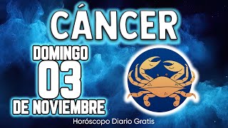 🤑 TU SERAS EL PROXIMO MILLONARIO🤑💲 cáncer ♋ Horóscopo diario 3 DE NOVIEMBRE 2024 🔮 horóscopo de hoy [upl. by Ashwell]