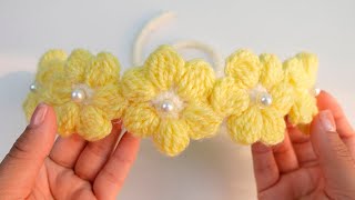 🌈Diadema a Crochet para NIÑAS  crochet headband  VINCHA  TURBANTE  TIARA❣ [upl. by Yeliah]