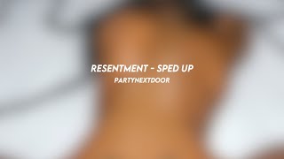 resentment partynextdoor sped up [upl. by Attekal117]