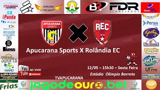 APUCARANA SPORTS X ROLANDIA EC  CAMPEONATO PARANAENSE SUB20 [upl. by Marva]