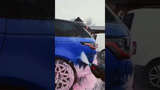 Foam cannon car wash in 4k viralvideo viralshort detailing [upl. by Turrell641]