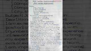 Application letter for job shorts application letter [upl. by Belford800]