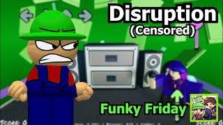 Disruption CENSORED  Friday Night Funkin VS Dave amp Bambi Golden Apple Edition OST  Funky Friday [upl. by Yared969]