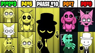 Mix of EVERY Monster VOICE From Incredibox MUSTARD All Phases 110 Comparison [upl. by Ahsiea184]