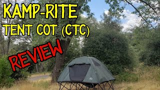 KampRite Compact Tent Cot CTC Double budget gear review [upl. by Arola916]