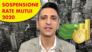 Sospensione mutui 2020 e Coronavirus Chi può usufruire come fare conviene [upl. by Greiner]