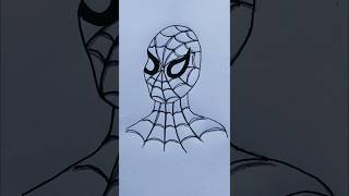 Spider man drawing  Easy Spider man drawing  Spiderman shorts art spiderman [upl. by Zapot]