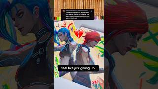 ✨Why I Ripped My 40H Arcane Drawing😭👹 arcane jinx drawing challenge markers leagueoflegends [upl. by Kerwon23]