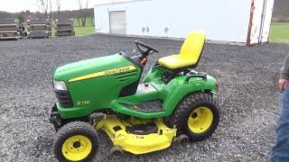 2009 John Deere X728 Ultimate 4X4 Lawn And Garden Tractor Lawn Mower 54quot Deck Hydraulic For Sale [upl. by Sheridan]