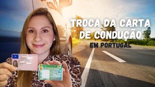 Troca de carta de condução em Portugal  CNH Brasileira para carta Portuguesa [upl. by Itoc683]