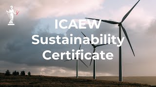 ICAEW Sustainability Certificate trailer [upl. by Ynnaj]