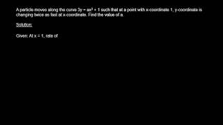 2023A particles moves along the curve 3y  ax3  1 such that at a point with x coordinate 1 [upl. by Iegres]