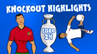 EURO 2024  The Knockout Stage🏆 Goals Highlights [upl. by Eitsyrc634]