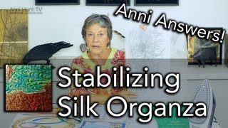 Stabilizing Silk Organza  AHTVAA01 HD [upl. by Nylatsirhc]