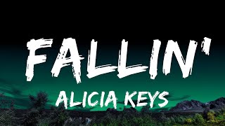 Alicia Keys  Fallin Lyrics [upl. by Yrahca]