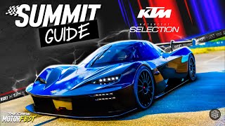 KTM SELECTION Summit Guide  The Crew Motorfest [upl. by Stubbs684]