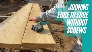 How to join wide boards edge to edge Wolfcraft dowel jig is the way [upl. by Aynekal242]