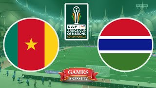 Gambia vs Cameroon  Cup Africa Afcon 2024  eFootball PES Gameplay PC HD [upl. by Erhard468]