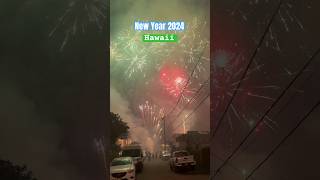 Only in Oahu Hawaii New Year 2024 is a blast literally newyearinhawaii hawaii [upl. by Yesdnik]