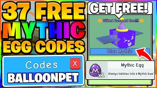 ALL 37 FREE MYTHIC BEE EGG CODES IN BEE SWARM SIMULATOR Roblox [upl. by Liliane]